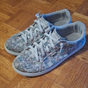 Skechers BOBS D'vine Nature Multi Floral Sneakers - Sz 11